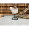 i_did Raw (Cluster) Clear Quartz on a metal stand 1 lb 12 oz | Quartz Cluster in a stand | Clear Quartz | Great gift