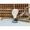 i_did Raw (Cluster) Clear Quartz on a metal stand 2 lbs | Quartz Cluster in a stand | Clear Quartz | Great gift