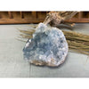 i_did Raw Polished Amethyst Base 2 lb 1 oz | Blue Calcite amethyst | Amethyst base | Great gift