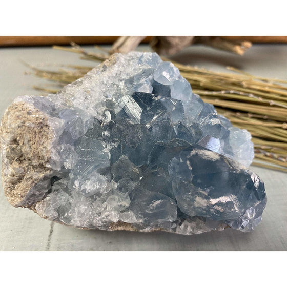 i_did Raw Polished Amethyst Base 2 lb 1 oz | Blue Calcite amethyst | Amethyst base | Great gift