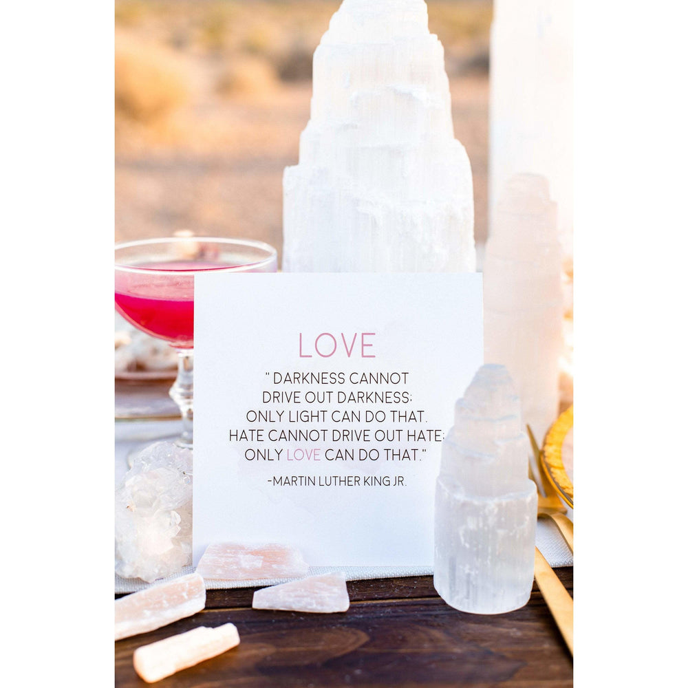 i_did White Selenite Crystal Mini Tower | 4" or 6" Selenite Tower | Home or Office Decor | Great gift