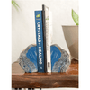 Melan Threads Bookend Crystal Agate Bookend | Blue Geode