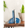 Melan Threads Bookend Crystal Agate Bookend | Blue Geode