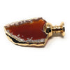 Melan Threads Brown Agate Popout Knob