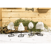 Melan Threads Clear Quartz on a pin stand | Quartz on metal stand