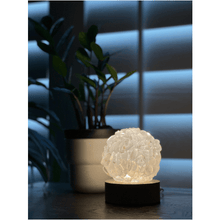  Melan Threads Clear Quartz Tumbled Stone Crystal Lamp Decor