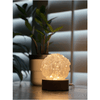 Melan Threads Clear Quartz Tumbled Stone Crystal Lamp Decor