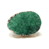 Melan Threads Green Druzy Knob