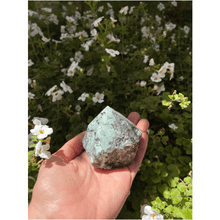  Melan Threads Home Amazonite Crystal Point | Top Polished | Power Point