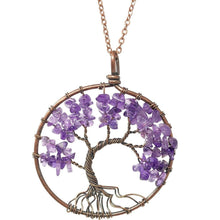  Melan Threads Jewlery Tree of life necklace (Amethyst)