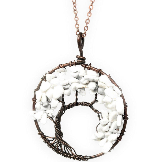 Melan Threads Jewlery Tree of life necklace (Howlite)