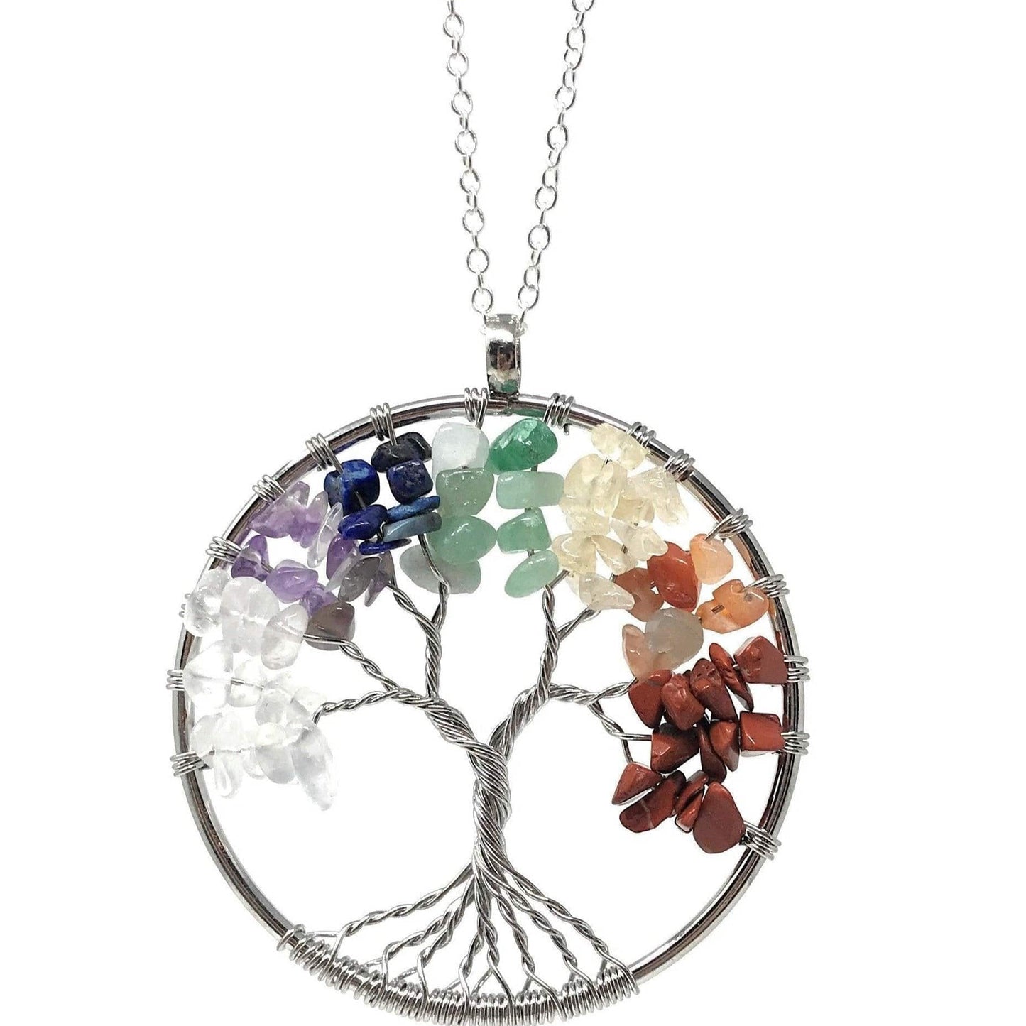 Melan Threads Jewlery Tree of life necklace (rainbow)