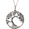 Melan Threads Jewlery Tree of life necklace (tourmaline quartz )