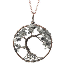  Melan Threads Jewlery Tree of life necklace (tourmaline quartz )