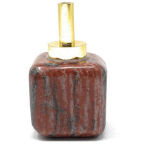  Melan Threads knob Brecciated Jasper Square Knob | Red Jasper Knob | Cabinet Knob | Great Gift