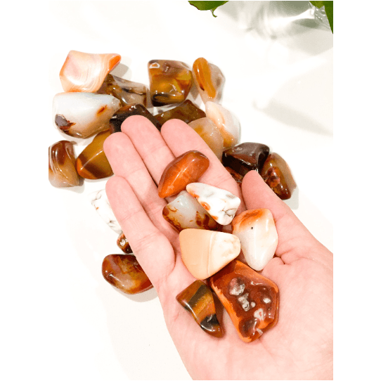 Melan Threads Loose Stone Carnelian Tumbled Madagascar Stone | Small Tumbled Gemstone