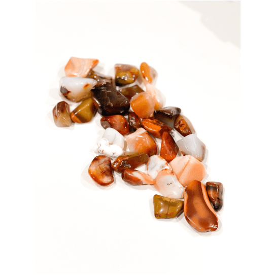 Melan Threads Loose Stone Carnelian Tumbled Madagascar Stone | Small Tumbled Gemstone