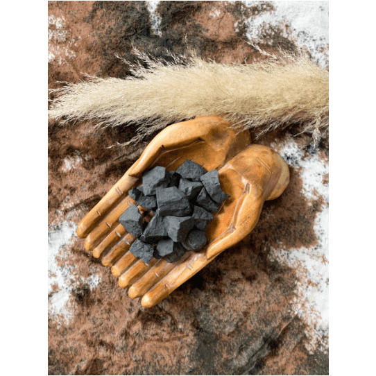 Melan Threads Loose Stone Shungite | Raw Stone