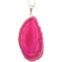  Melan Threads Necklace Pink Agate Slice Necklace | Natural Agate Necklace | Great Gift