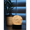 Melan Threads Rose Quartz Tumbled Stone Crystal Lamp