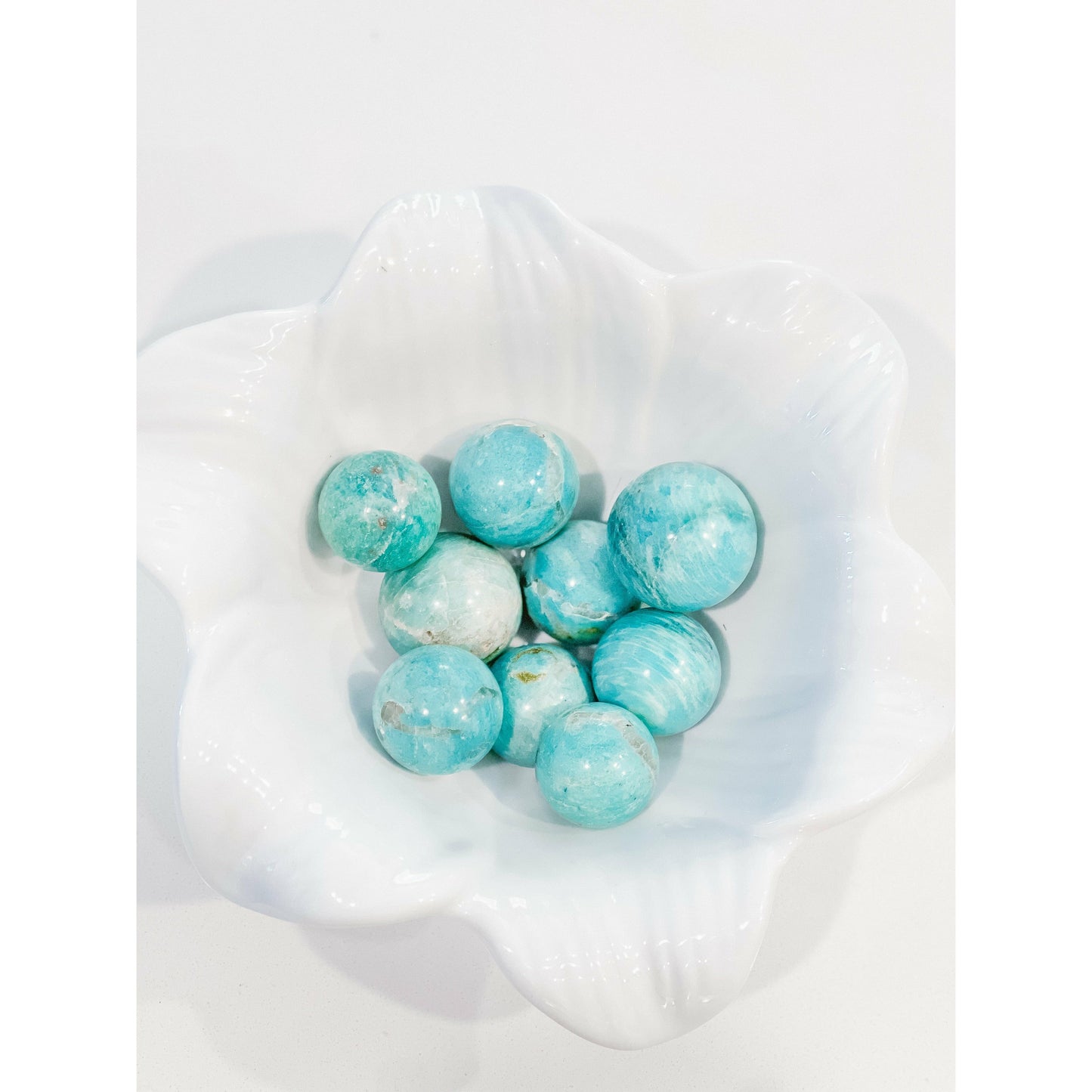 Unearthed Vibes Sphere Buy Amazonite Mini Sphere - Natural Gemstone | Healing and Decorative