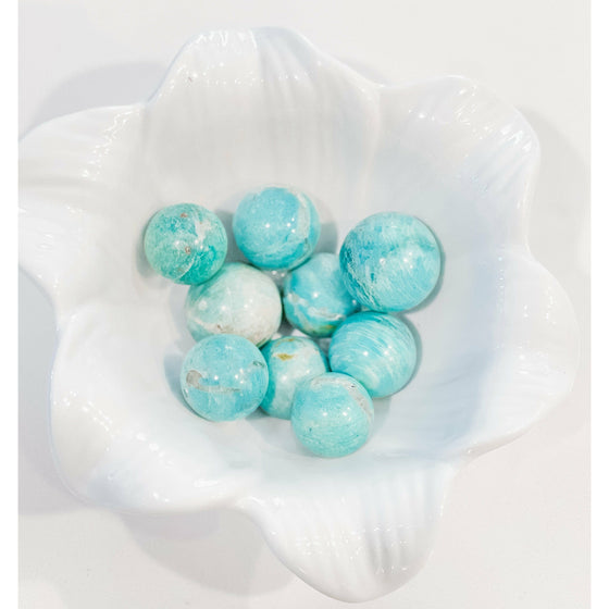 Unearthed Vibes Sphere Buy Amazonite Mini Sphere - Natural Gemstone | Healing and Decorative