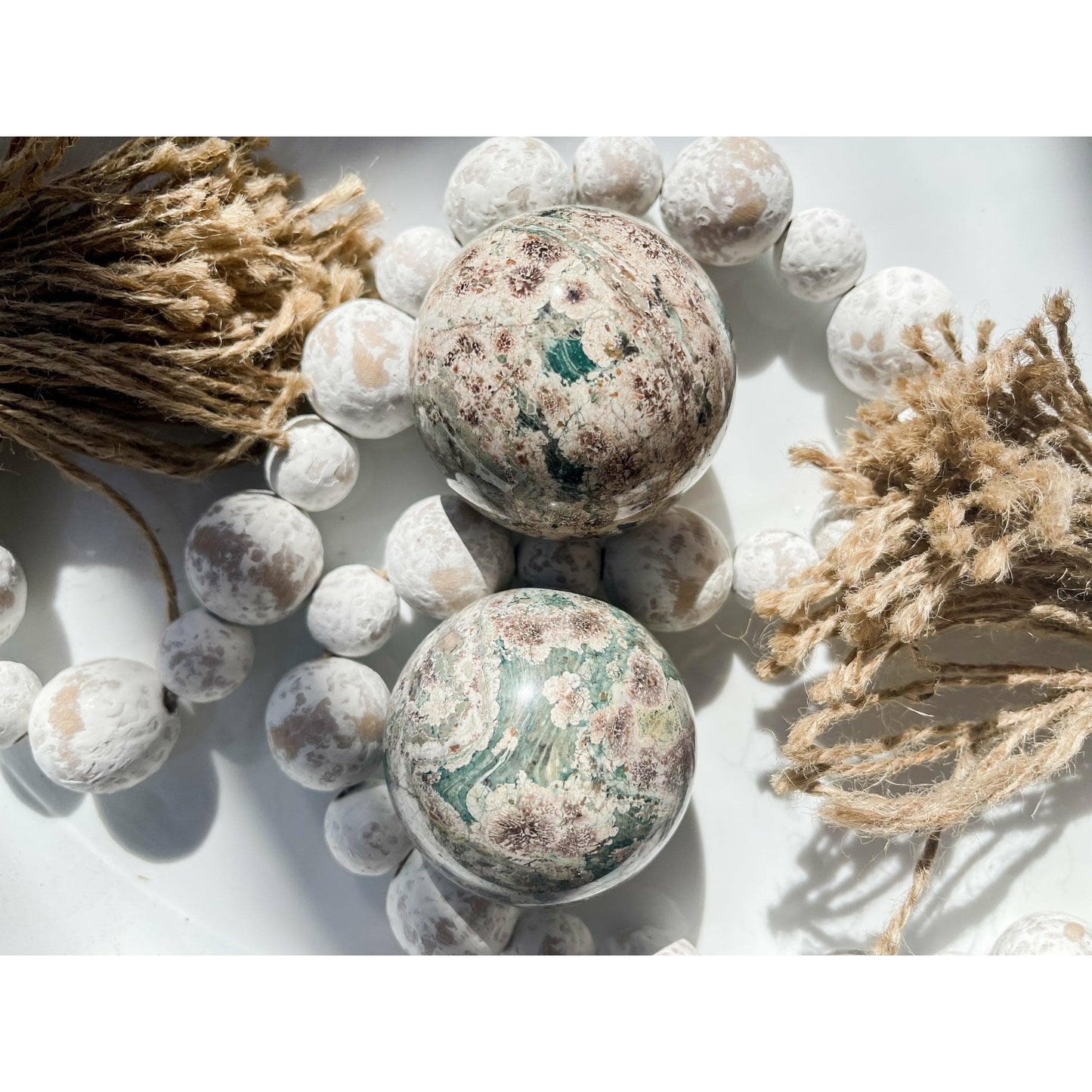 Unearthed Vibes Sphere Flower Agate Sphere