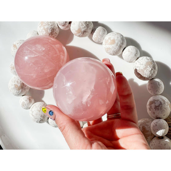 Unearthed Vibes Sphere Rose Quartz Sphere