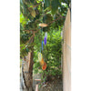 Unearthed Vibes Wind Chimes Bohemian 7 Chakra Agate Wind Chime Hanger |  Wood Crystal Garland